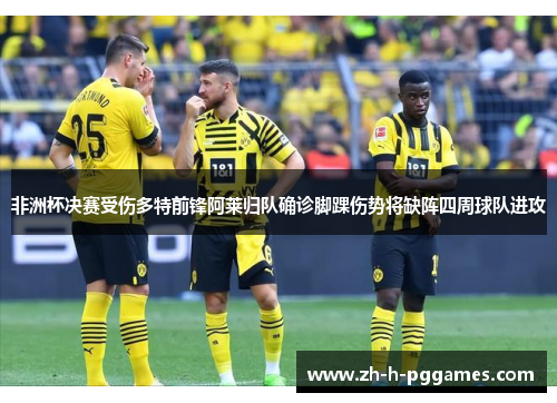 非洲杯决赛受伤多特前锋阿莱归队确诊脚踝伤势将缺阵四周球队进攻